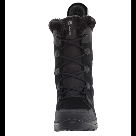 New Womens Columbia Omni Grip Snow Ski Boots 100% Leather Waterproof Anti Slip - Picture 2 of 3